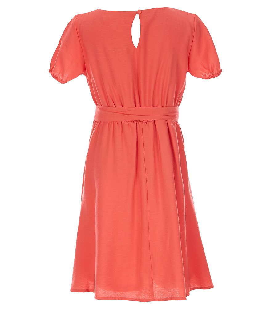 Angie Big Girls 7-14 Stripe Ruffle-Hem Maxi Dress