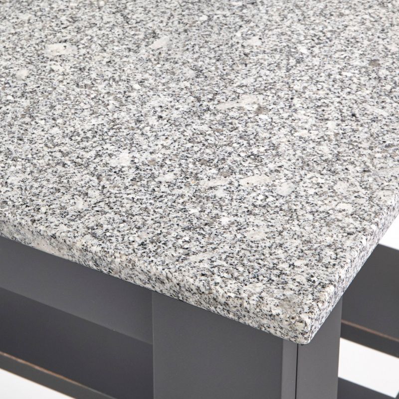 Sunrise Kitchen Island with American Maple Top White/Natural - Flora Home