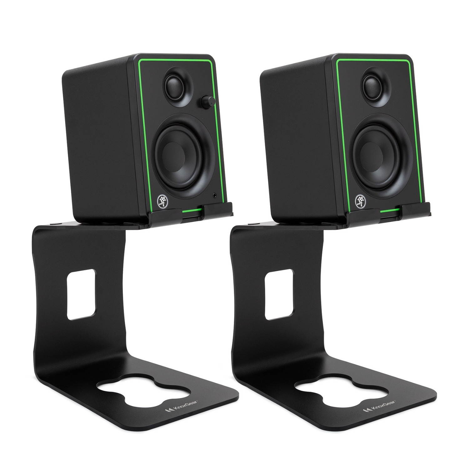 Mackie CR3-X 3-Inch Multimedia Monitors (Pair) Bundle with Monitor Stands