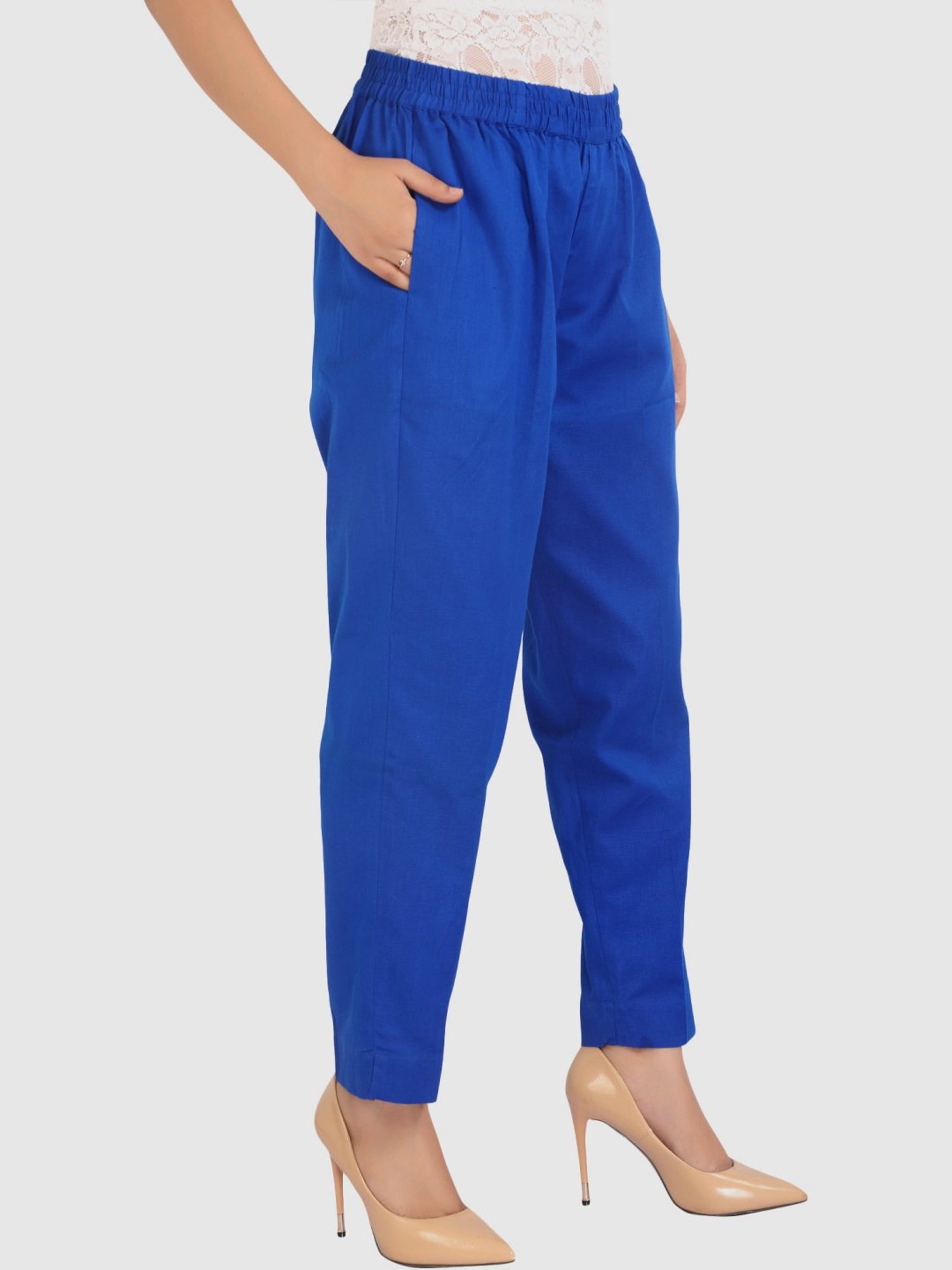 Cotton Culture Royal Blue Cotton Pants