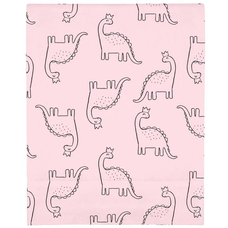 Carter's Dinosaur Princess Super Soft Mini Crib Fitted Sheet - Pink