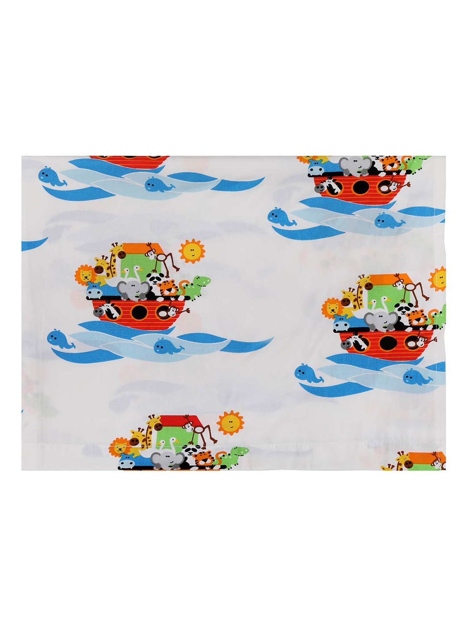 Nigh Nigh Noah Multicolor Cotton 300 TC Kids Bed Linen Set