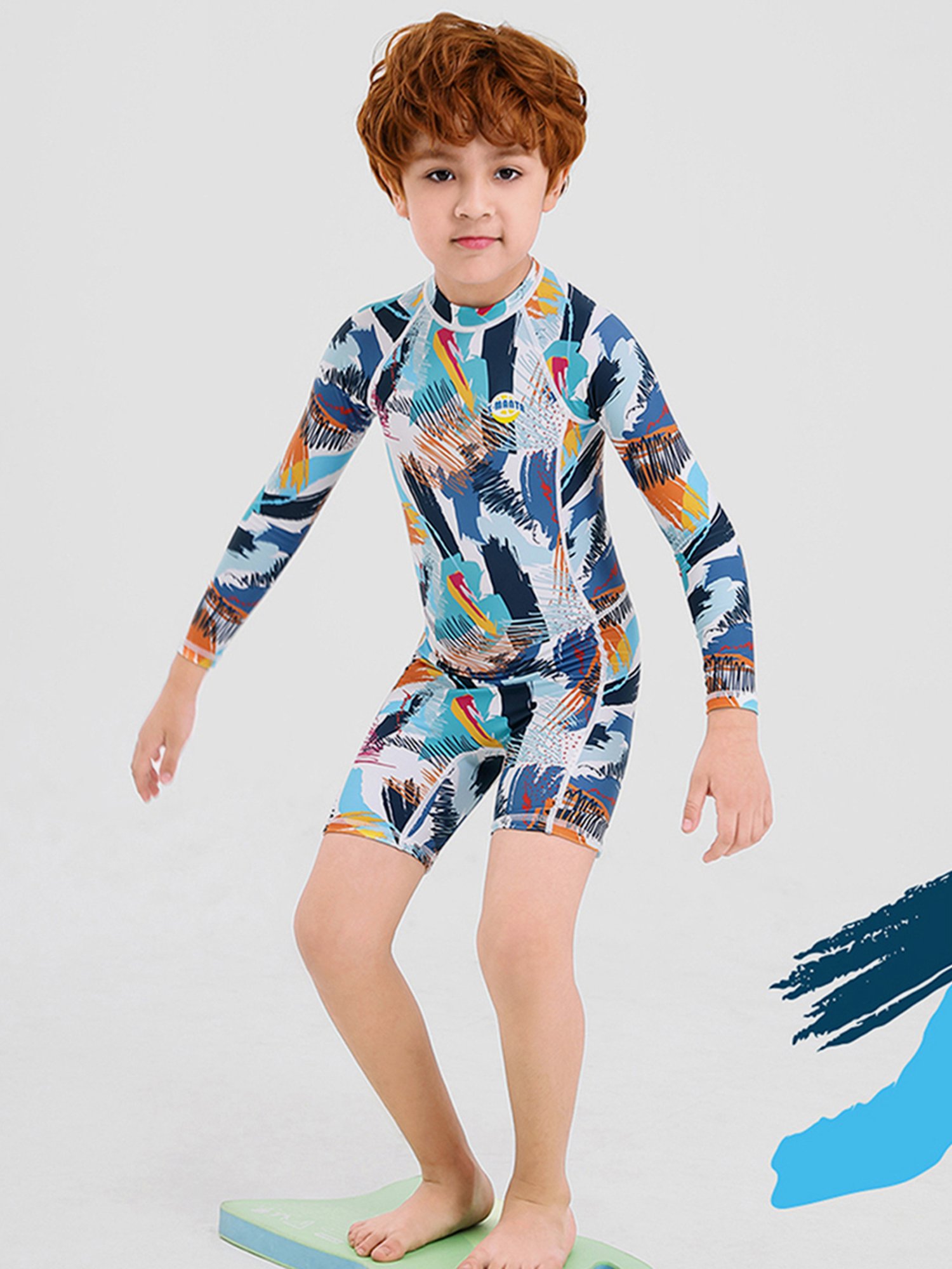 Little Surprise Box Kids Multicolor Printed Swimsuit with Swim Bag