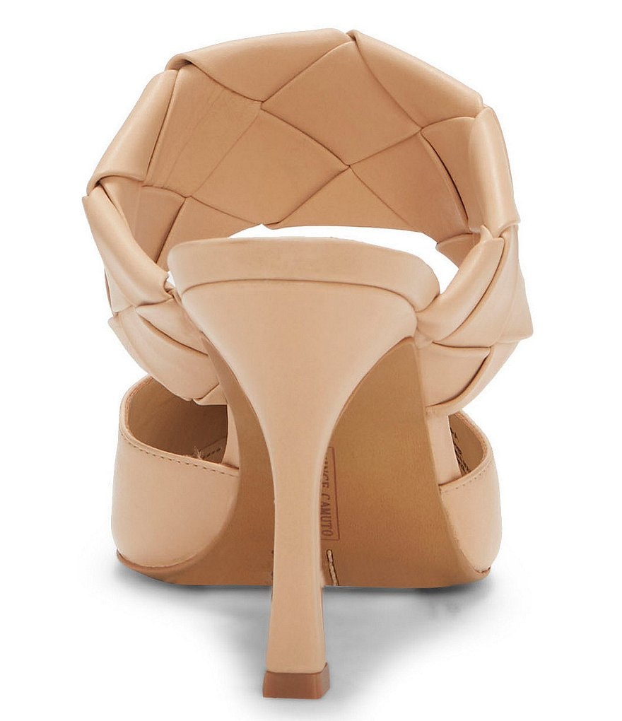 Vince Camuto Alandra Leather Woven Banded Mules