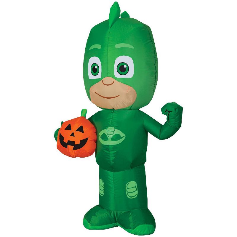 Pj Masks Airblown Gekko Jack-O' Lantern Inflatable Holiday Decoration