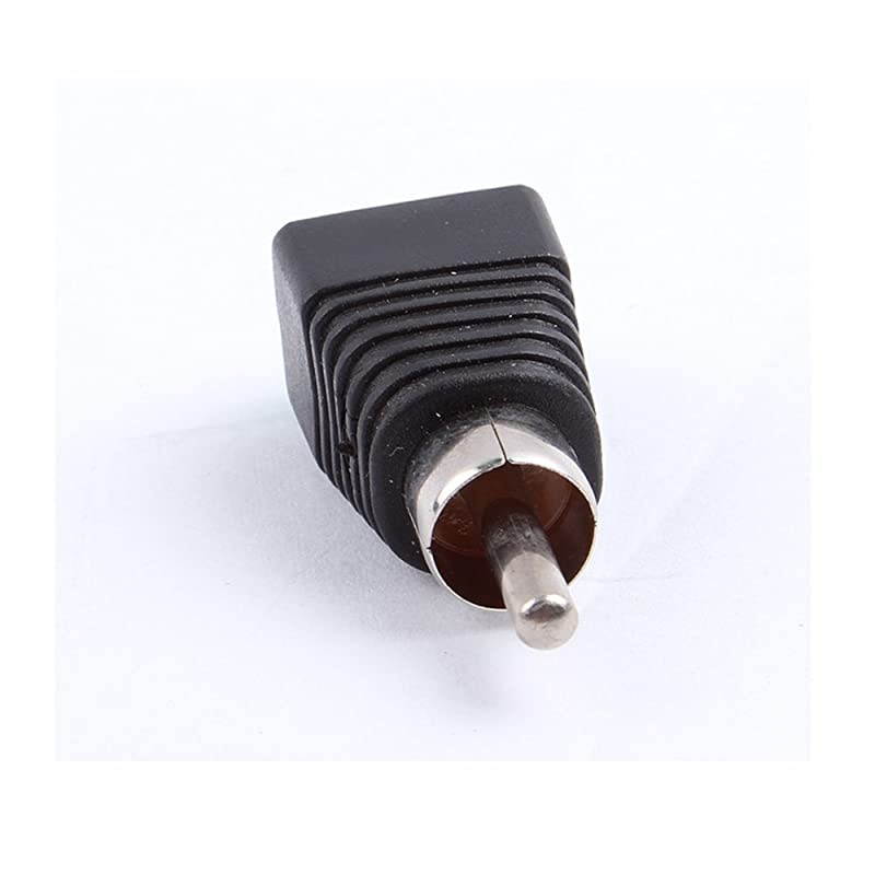 Male To AV Screw Terminal Adapter 20-Pack Phono Plug solderless Converter Audio Vedio Spearker Wirek Connectors, CCTV Application