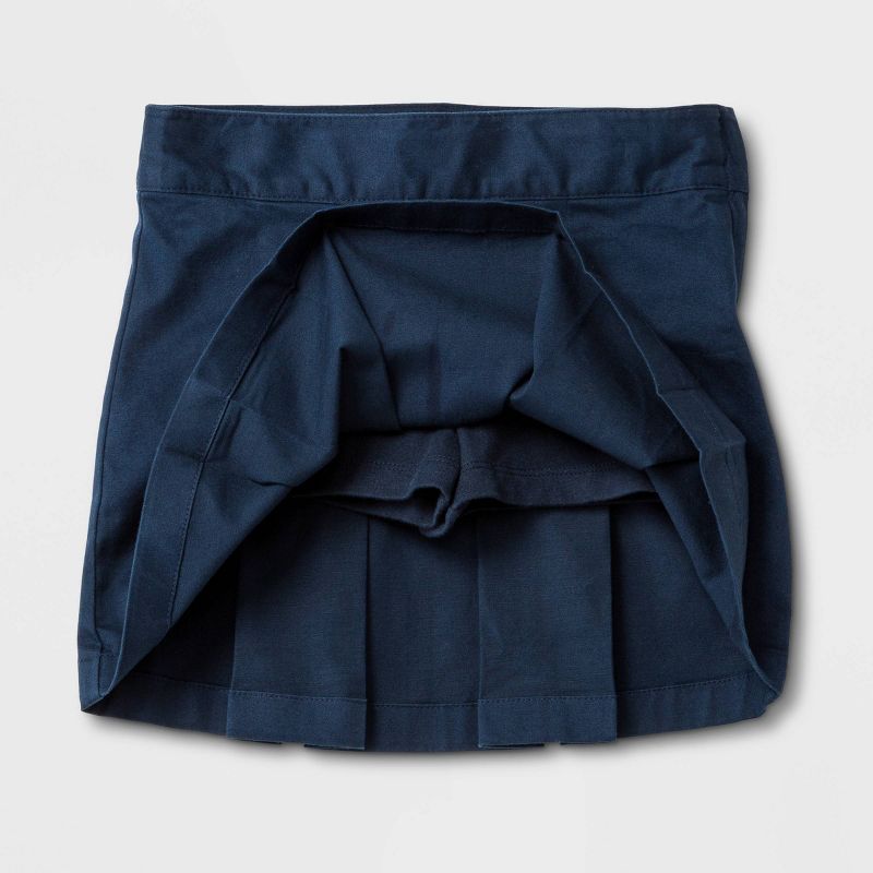 Toddler Girls' Uniform Pleated Skorts - Cat & Jack™ Navy 4T