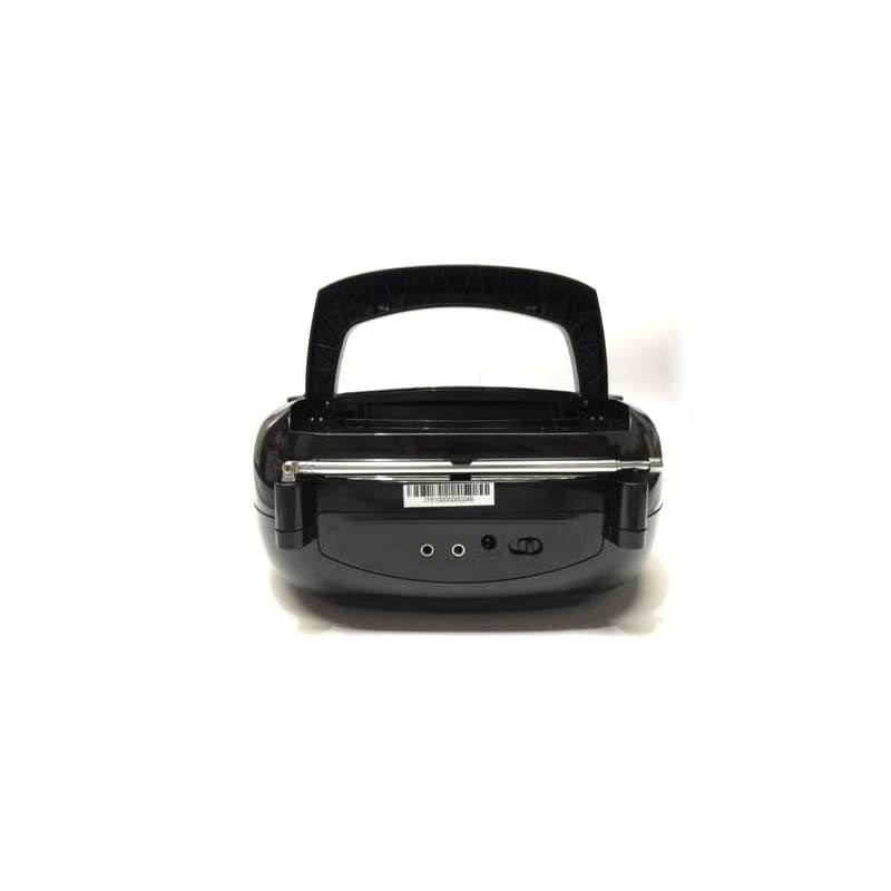 CD/FM Portable Boombox Limited Edition FM PLL Radio with LCD Display + Line in  CE2200R - Black