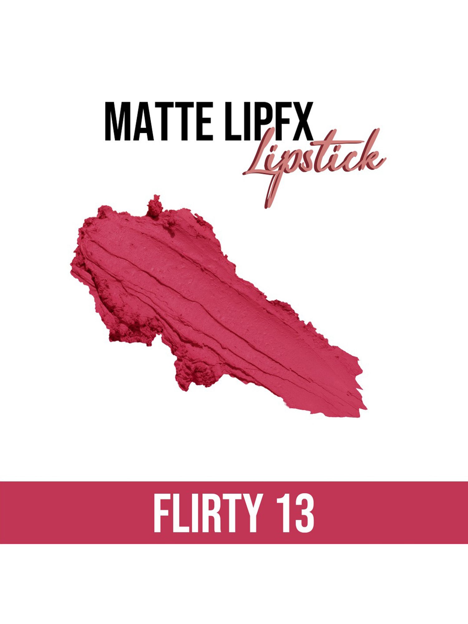 C2P PROFESSIONAL MAKEUP Matte Lip FX Lipstick Flirty 13 - 3.5 gm