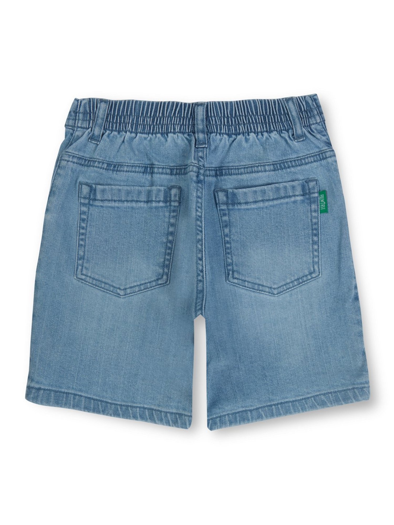 Palm Tree Kids Blue Solid Bermudas