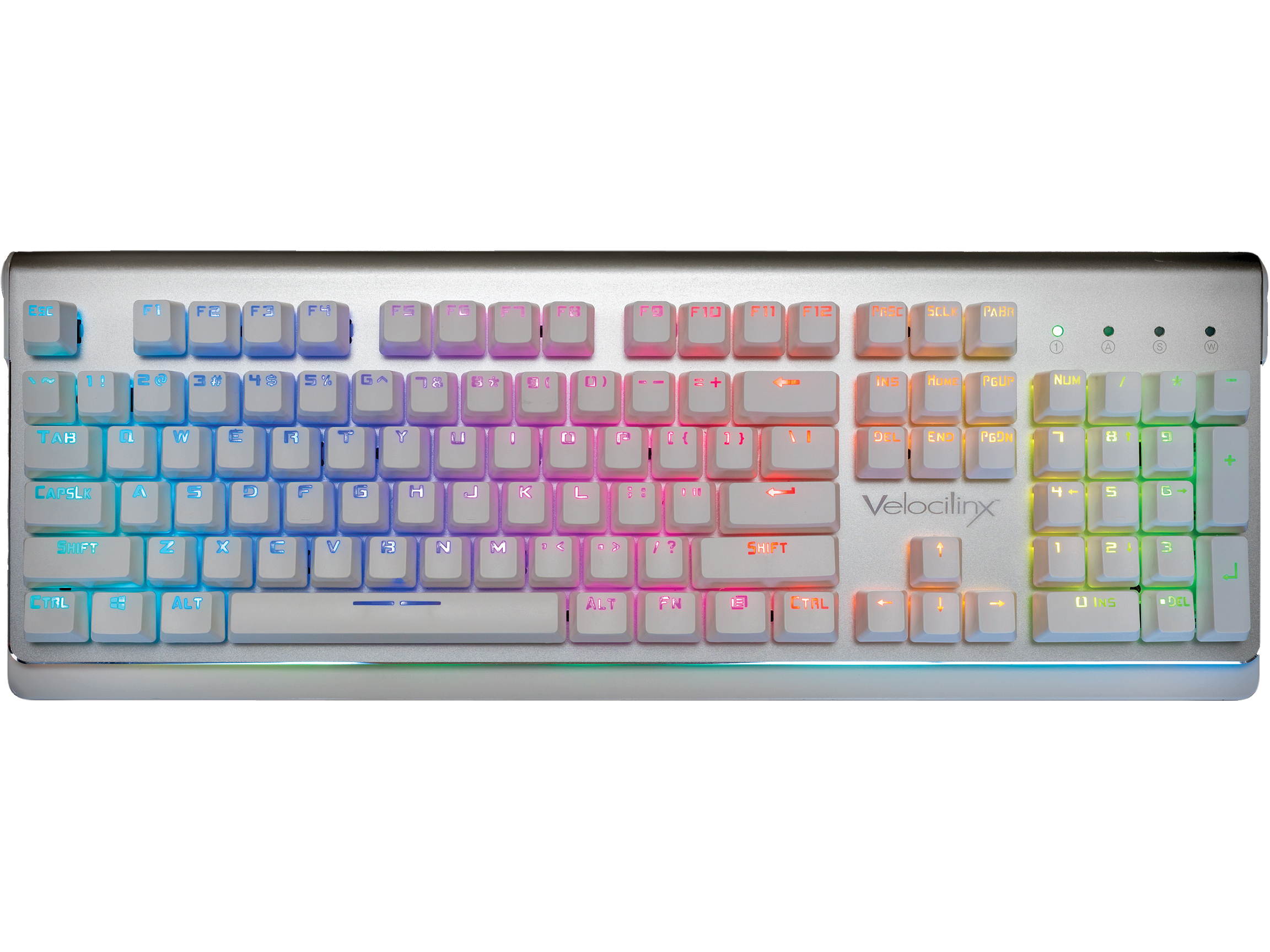 Velocilinx VXGM-KB104P-OBL-WH Boudica Gaming Keyboard