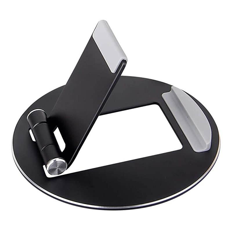 Tablet Stand Adjustable Aluminum Desktop Tablet Phone Holder Compatible with Tablet iPad MiniiPhone X87 Plus76s6 Samsung Galaxy Tablet 4105quot Black