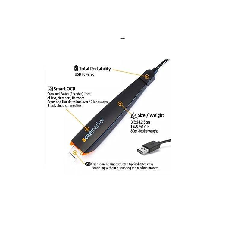 Digital Highlighter - OCR Pen Scanner and Reader - USB Version (Mac & Win)