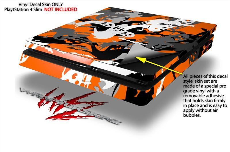 Halloween Ghosts Skin fits Sony PS4 Slim Gaming Console