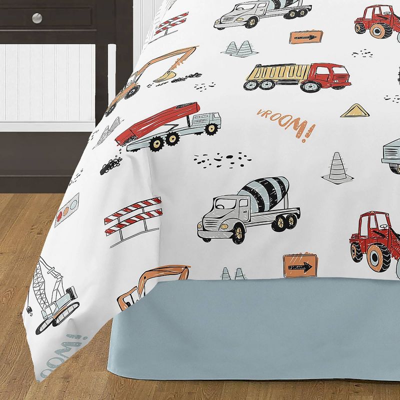 3pc Queen Construction Truck Bedding Set - Sweet Jojo Designs