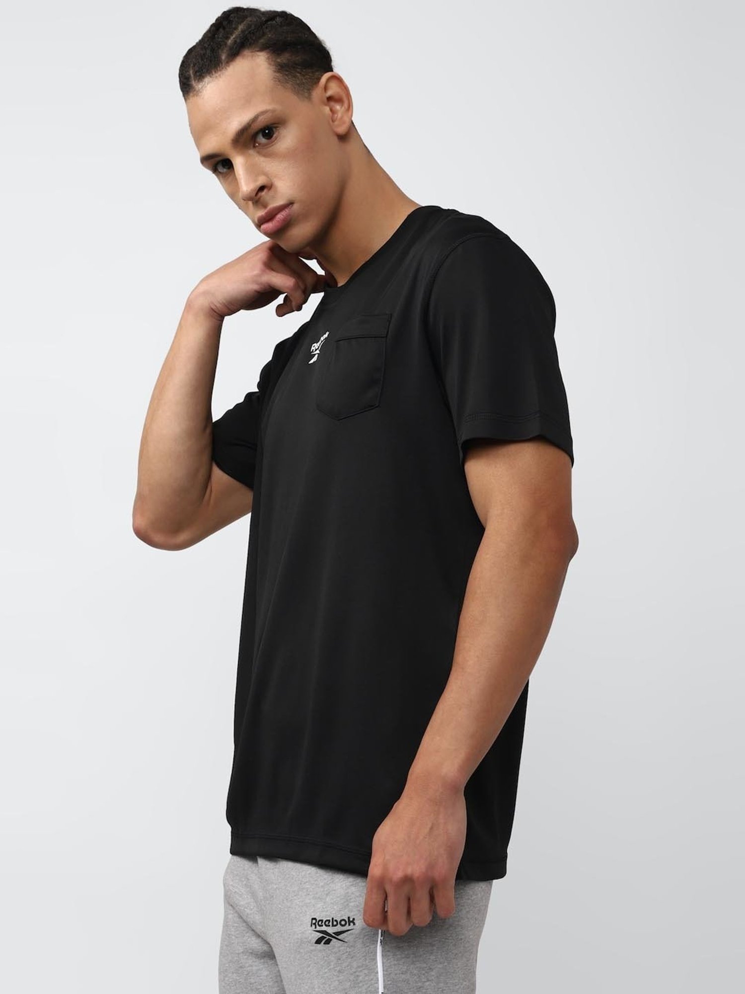 Reebok Black Slim Fit T-Shirt