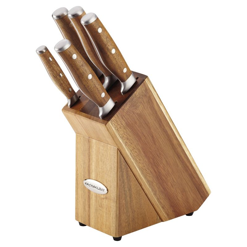 BergHOFF Rosewood 7 Pc Stainless Steel Cutlery Set with Block