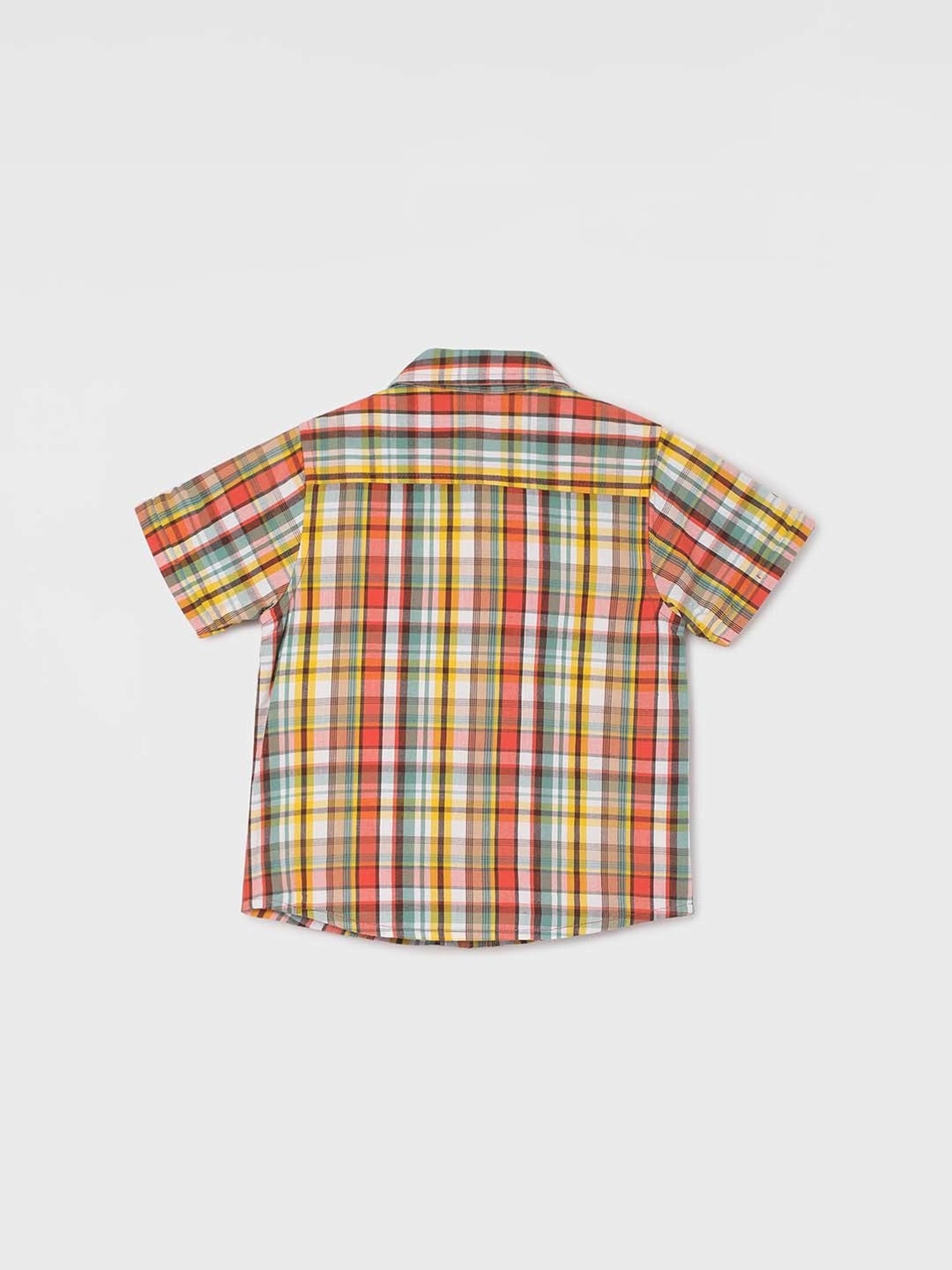 Pantaloons Baby White Cotton Printed Shirt