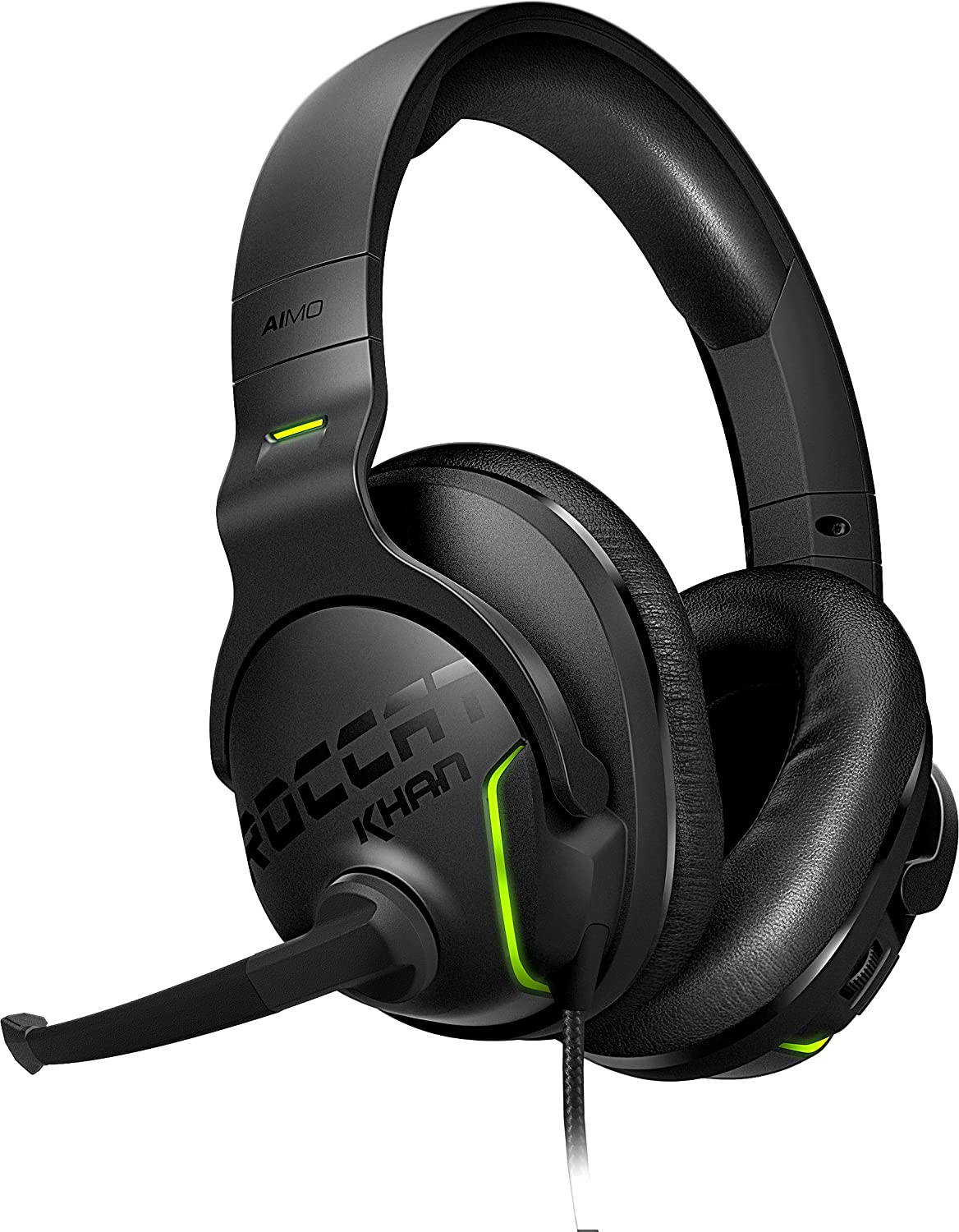 ROCCAT Khan Pro High Resolution Wired Gaming Headset with Microphone- Black