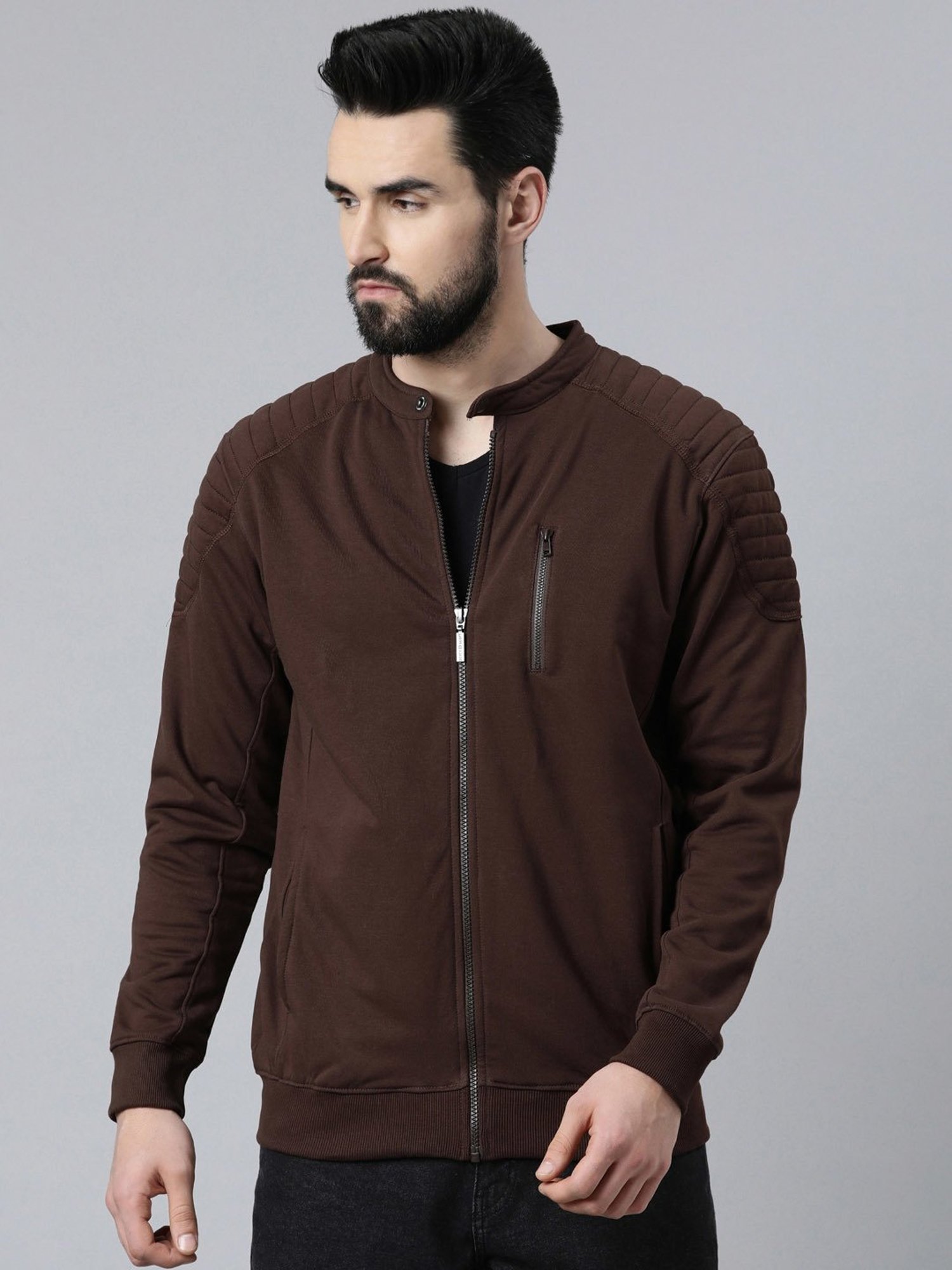 DIXCY SCOTT MAXIMUS Chocolate Brown Relaxed Fit Jacket