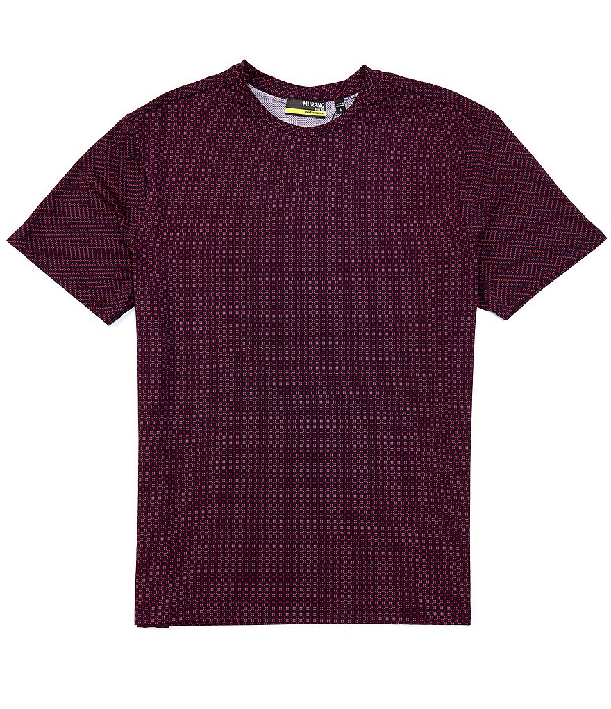 Murano Performance Slim-Fit Geo Printed Short-Sleeve Recycled Polyester Crew Tee