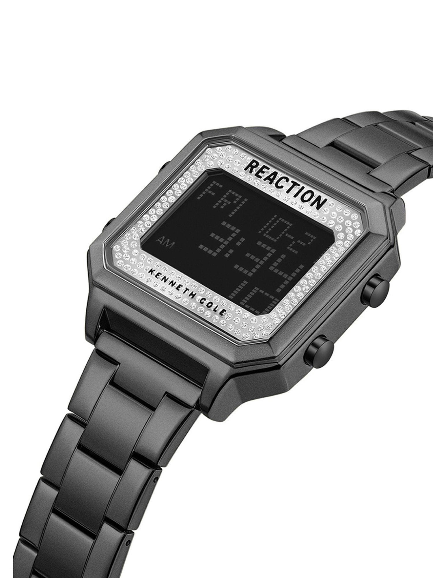 REACTION KENNETH COLE  Digital Stainless Steel Strap Watch for Women's  - KRWGJ9008003