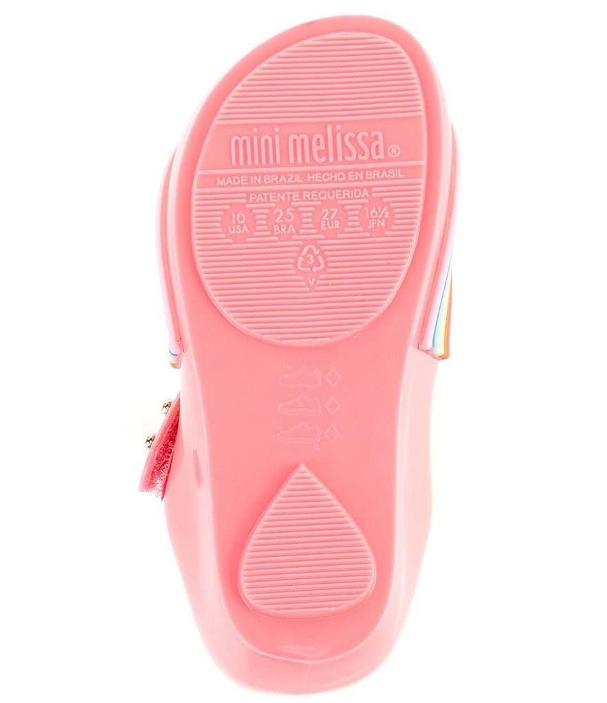 Mini Melissa Girl's Mini Ultra Girl Sunny Day Peep Toe Mary Janes (Toddler)