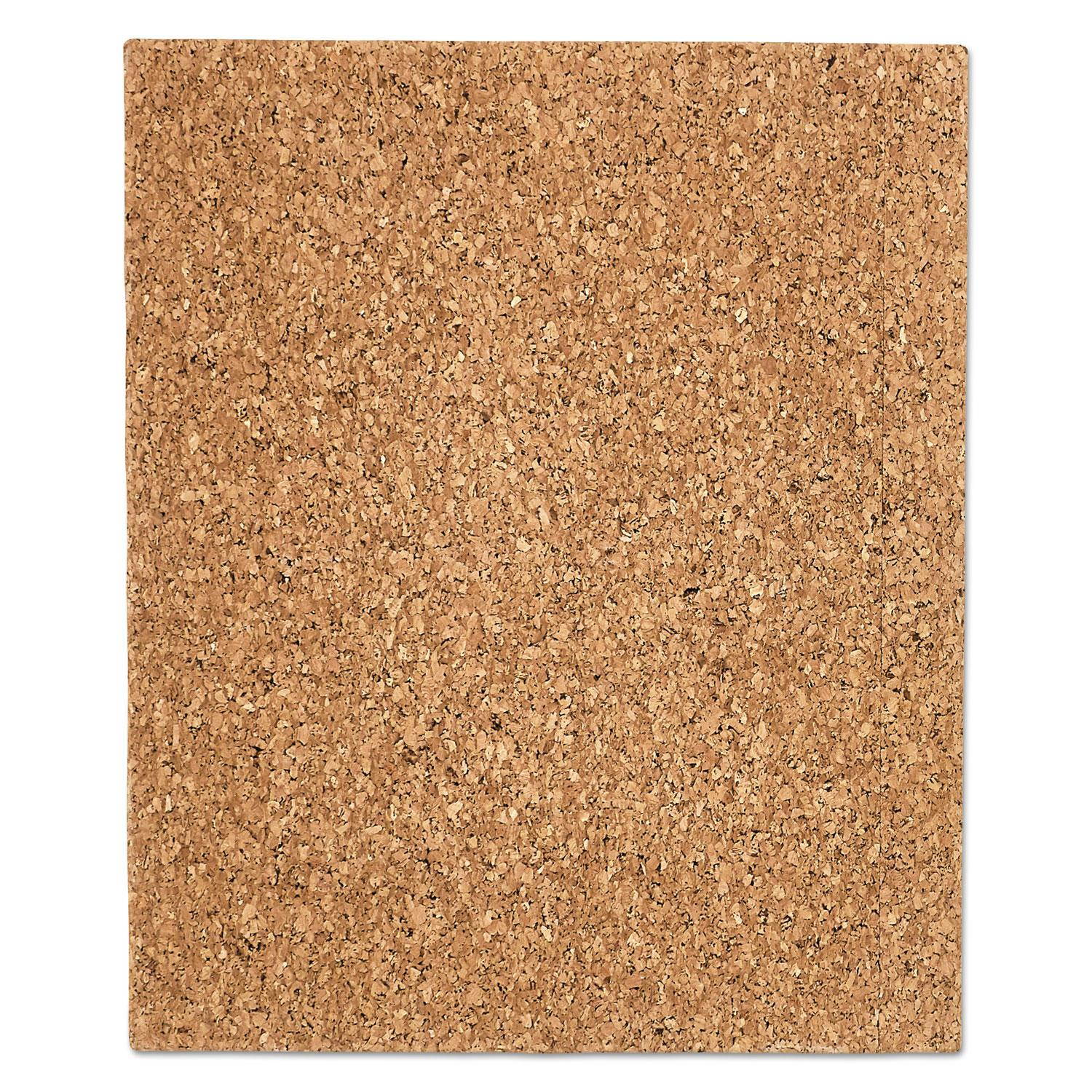 Iceberg Designer Cork Bulletin Board 20" x 24" Natural 35014