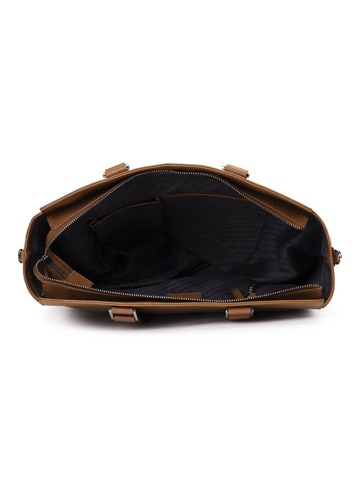 PERQUISITE THE GRACE Brown Solid Medium Tote Handbag