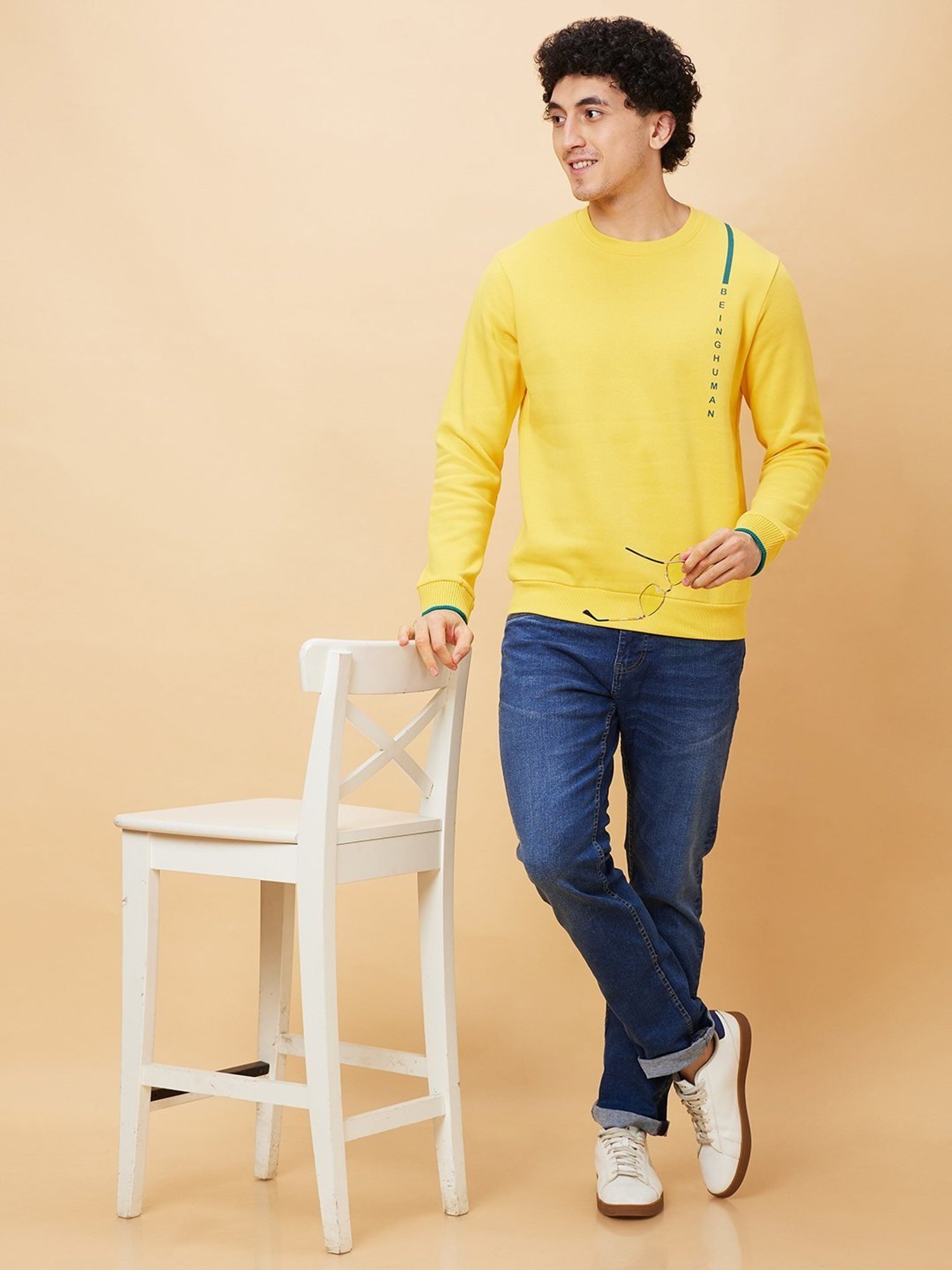 Spykar Red Slim Fit Sweatshirt