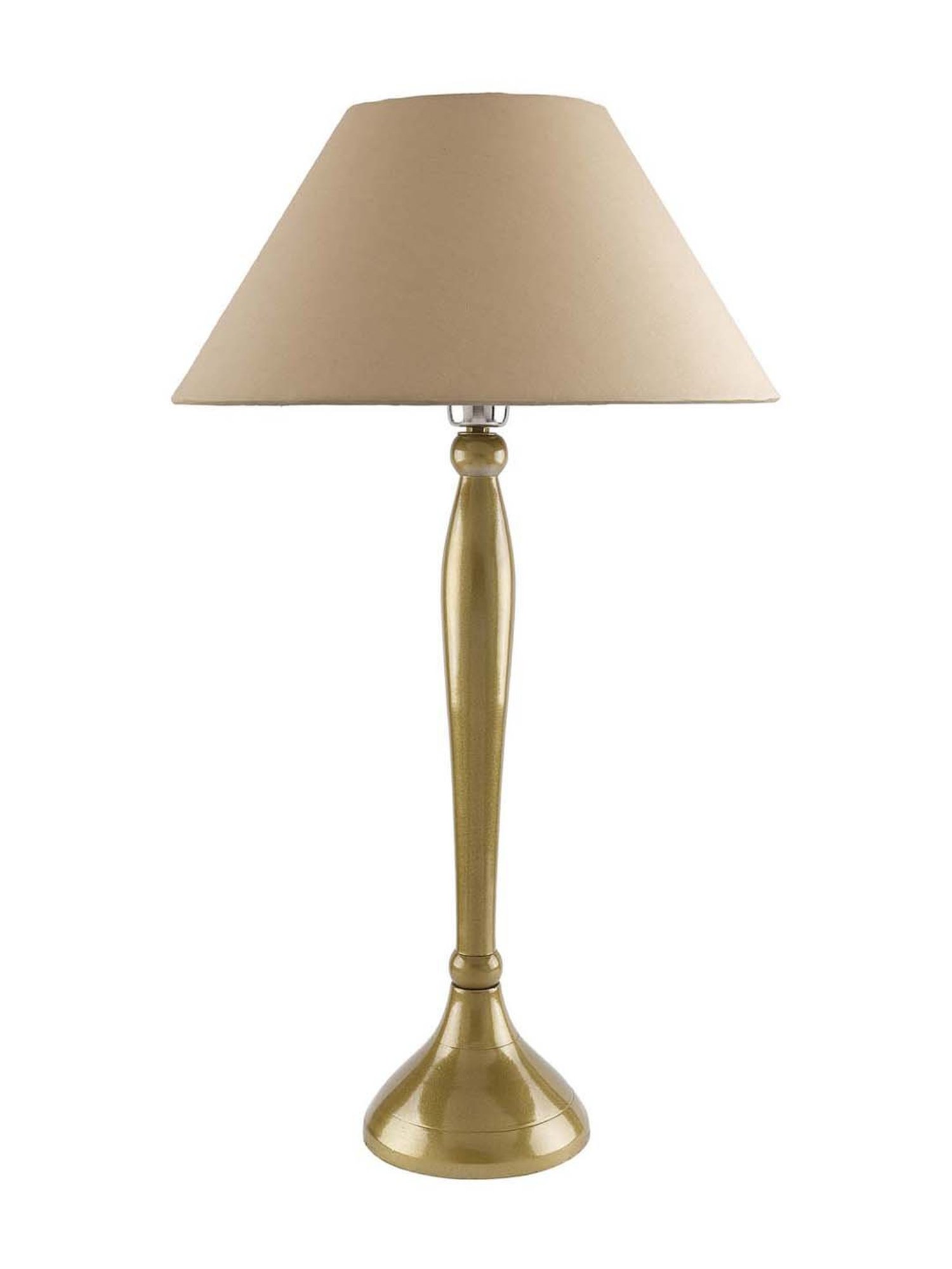 Homesake Golden Royal Ovoid Brushed Lamp with Golden Shade (Bulb Included) - Set of 1