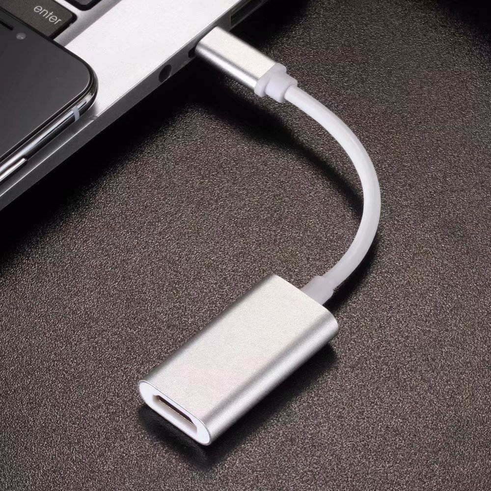 Type-C to HDMI 4K UHD Video Converter, USB-C to 4K HDMI Female Adapter.