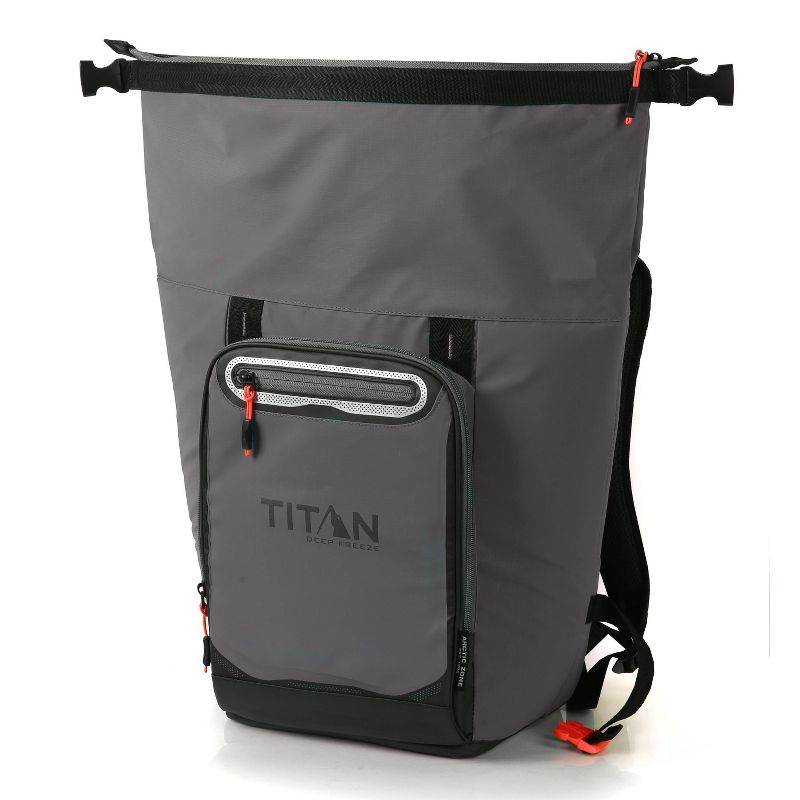 California Innovations Titan Deep Freeze 13qt Rolltop Backpack Cooler - Gray