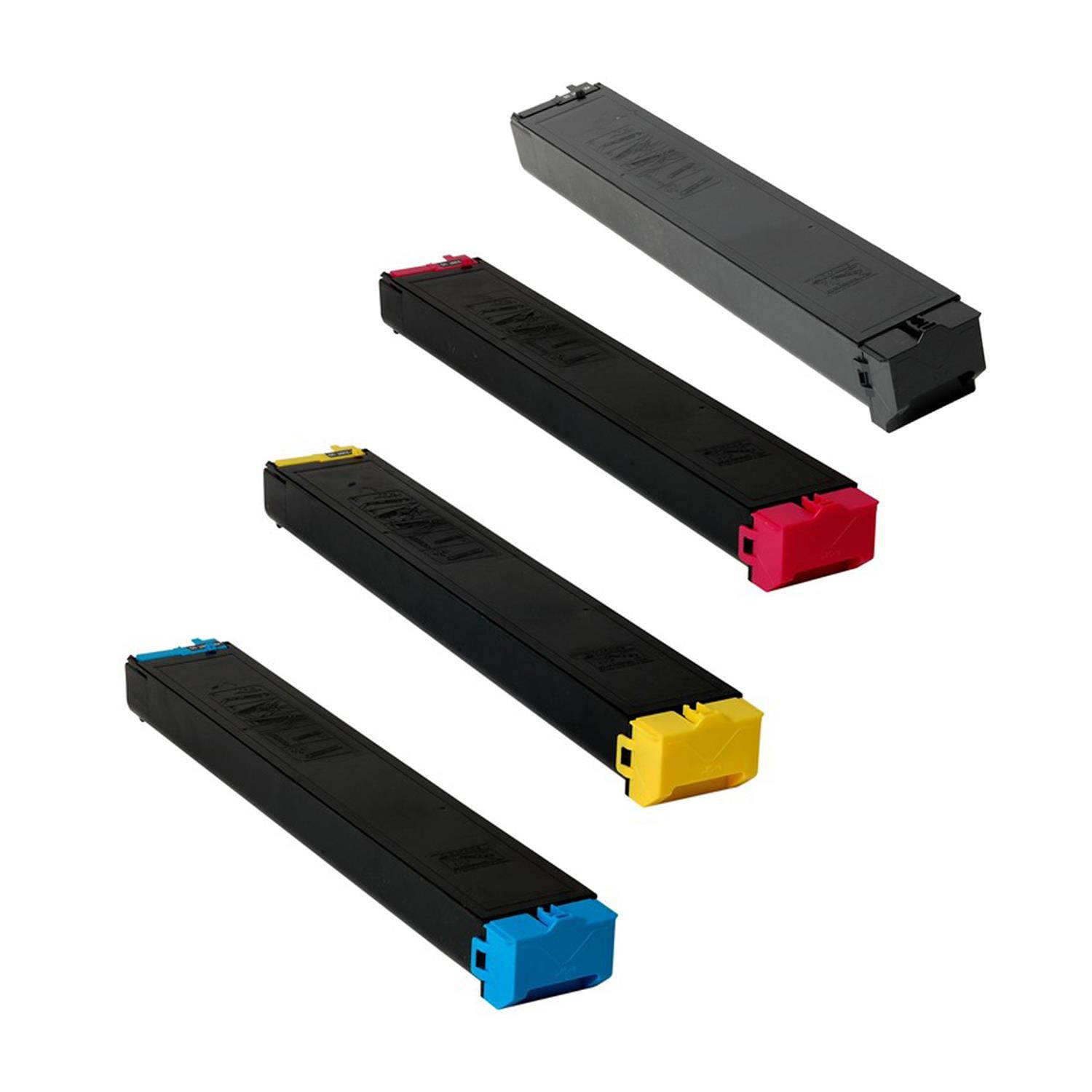 Compatible New York Toner 4 Pack Of Sharp MX-23NTBA MX-23NTCA MX-23NTMA MX-23NTYA Toner Cartridge - Black Cyan Magenta Yellow
