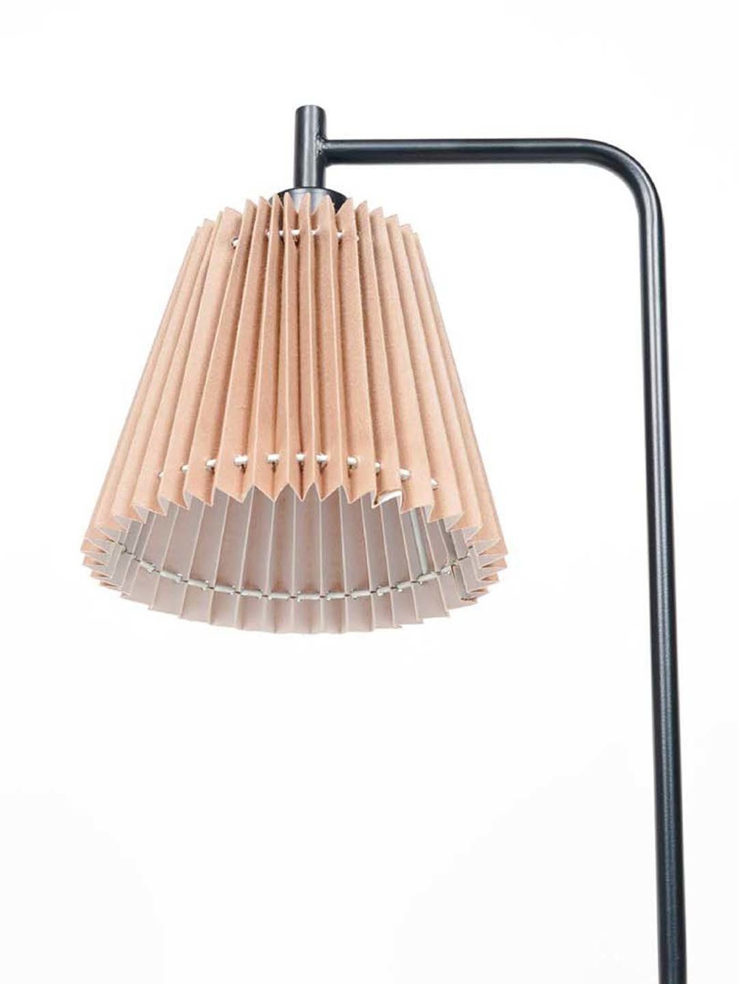 Kapoor Lamp Shades Black Metal Bond Study Table Lamp With Pleated Shade