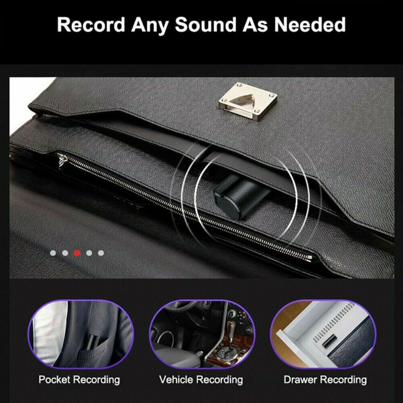 MP3 Spy Magnetic Recording Device Voice Activated Mini Audio Recorder Q70 4~32GB