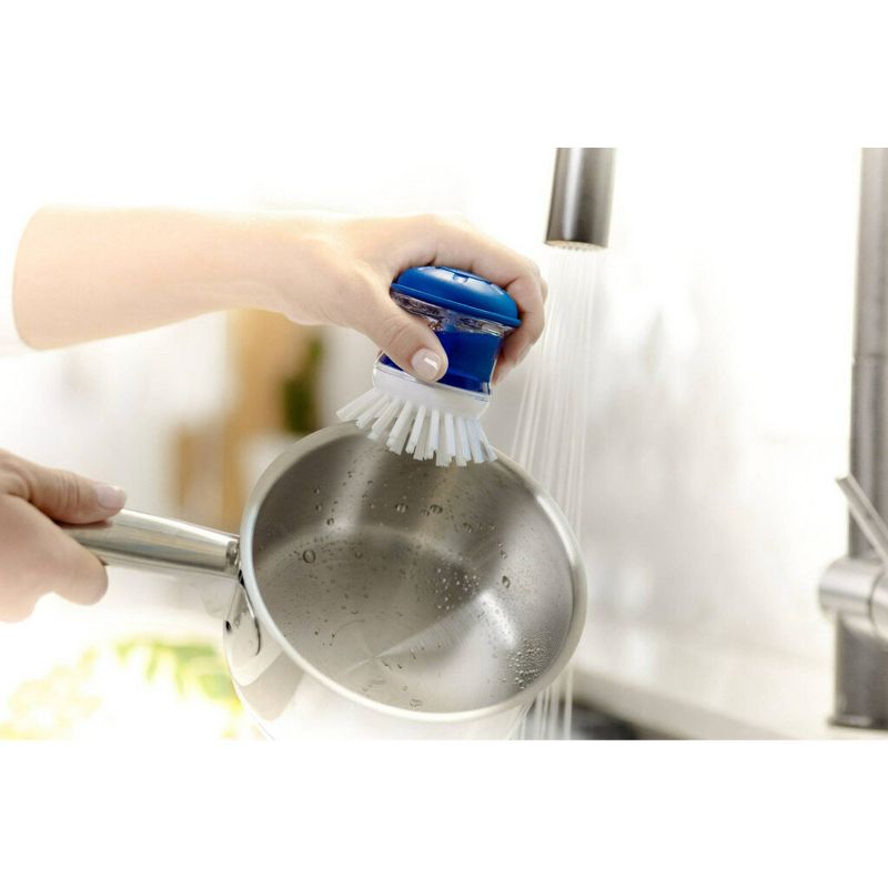 Deluxe Aluminum Handle Toilet Brush with Fully Removable Liner White - Bath Bliss