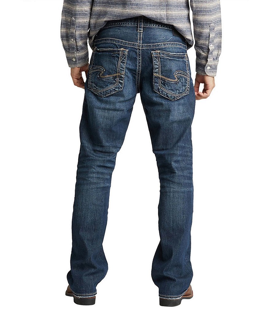 Silver Jeans Co. Gordie Loose Fit Dark Wash Subtle Whiskering Wash Jeans