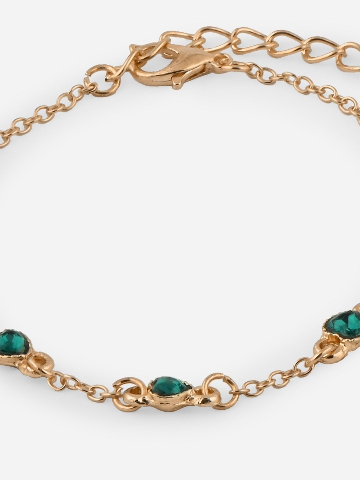 Bold by Priyaasi Trishul Rudraksh Silver-Plated Bracelet for Men