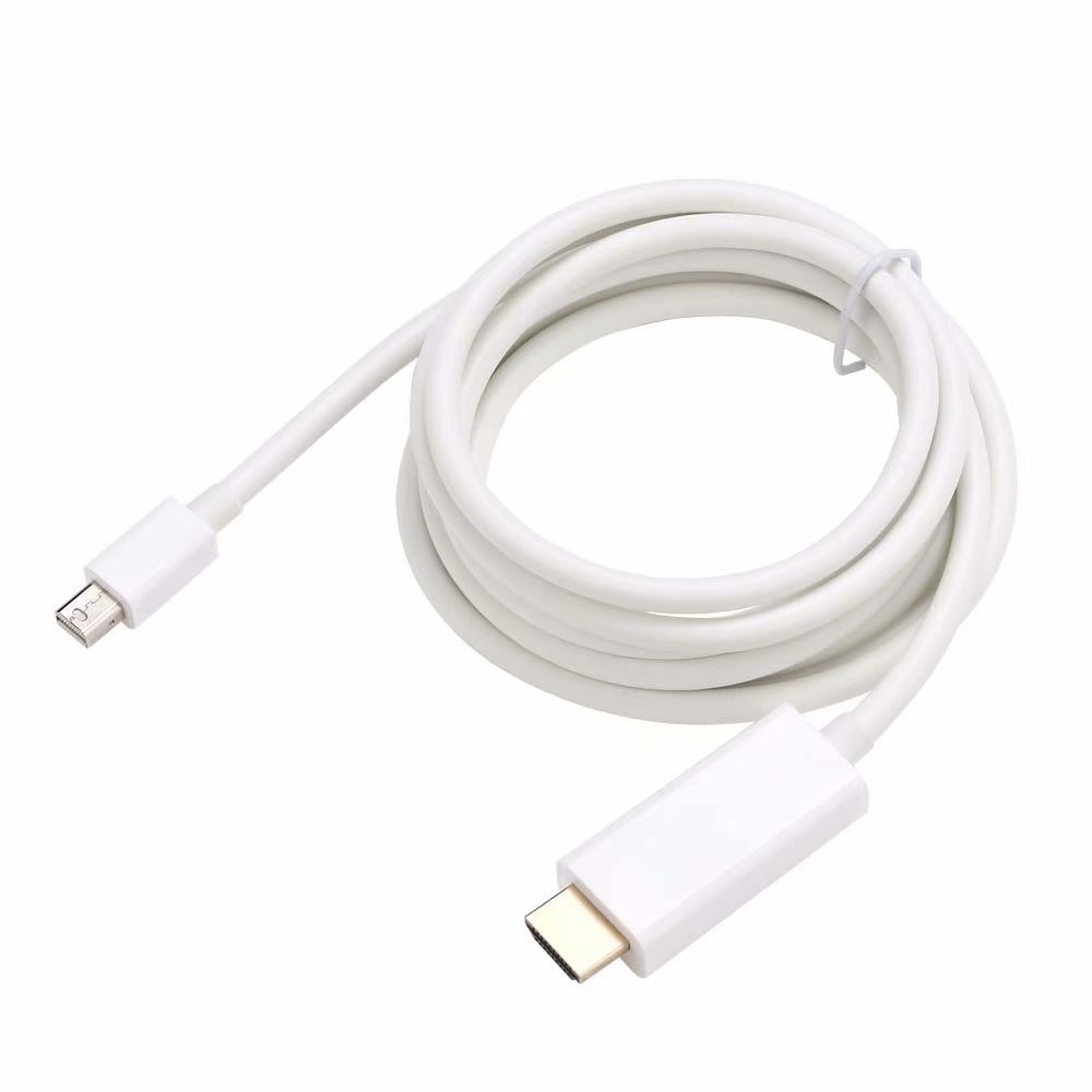 Mini DP To HDMI 1.8m Cable Mini DisplayPort Thunderbolt Port 1080P 60HZ for Macbook Pro Air Projector Camera TV, Thunderbolt to HDMI Cable 1080p 1.8m.