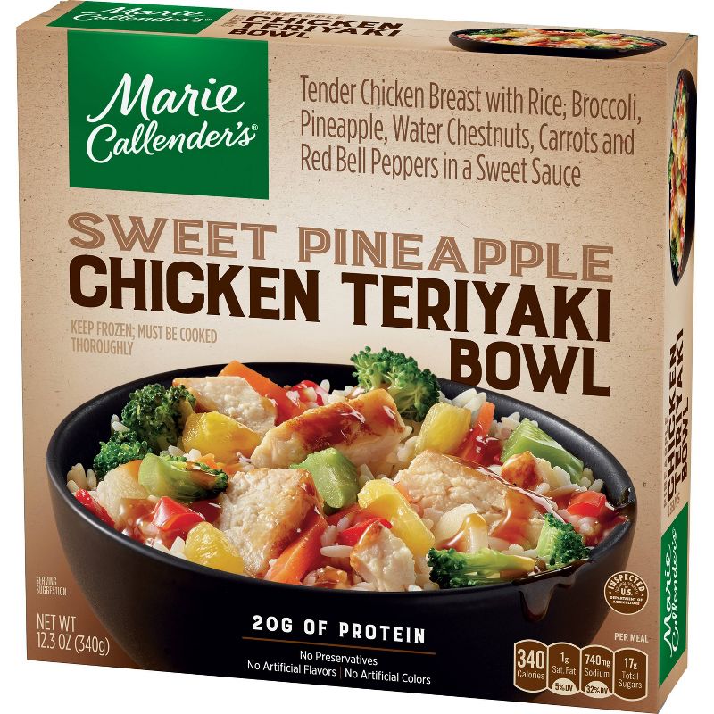 Marie Callender's Frozen Sweet Pineapple Chicken Teriyaki Bowl - 12.3oz