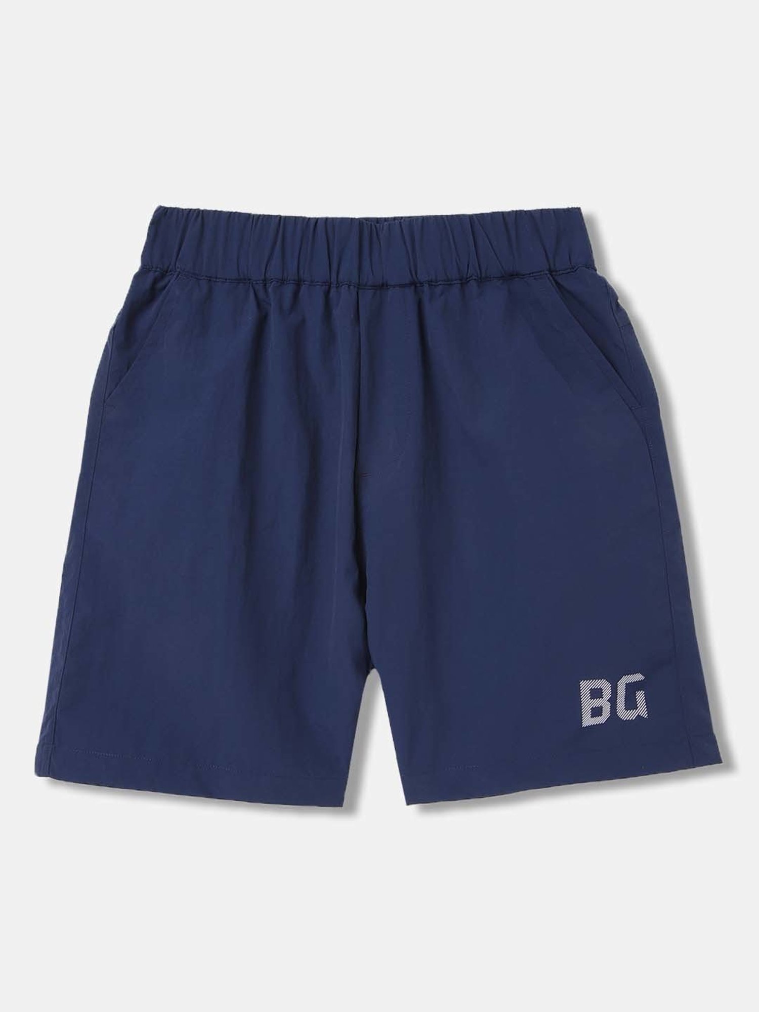 Blue Giraffe Kids Navy Printed Shorts