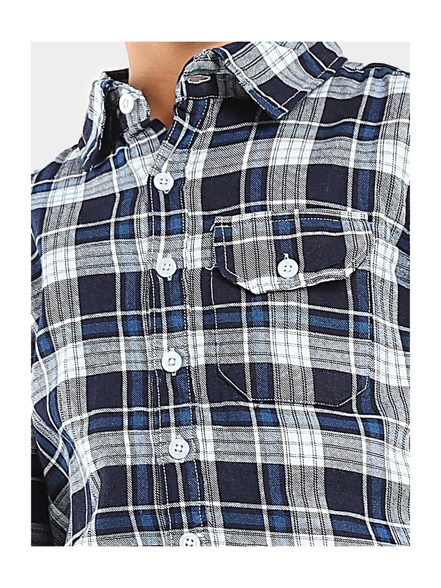 LilPicks Kids Multicolor Checks Shirt