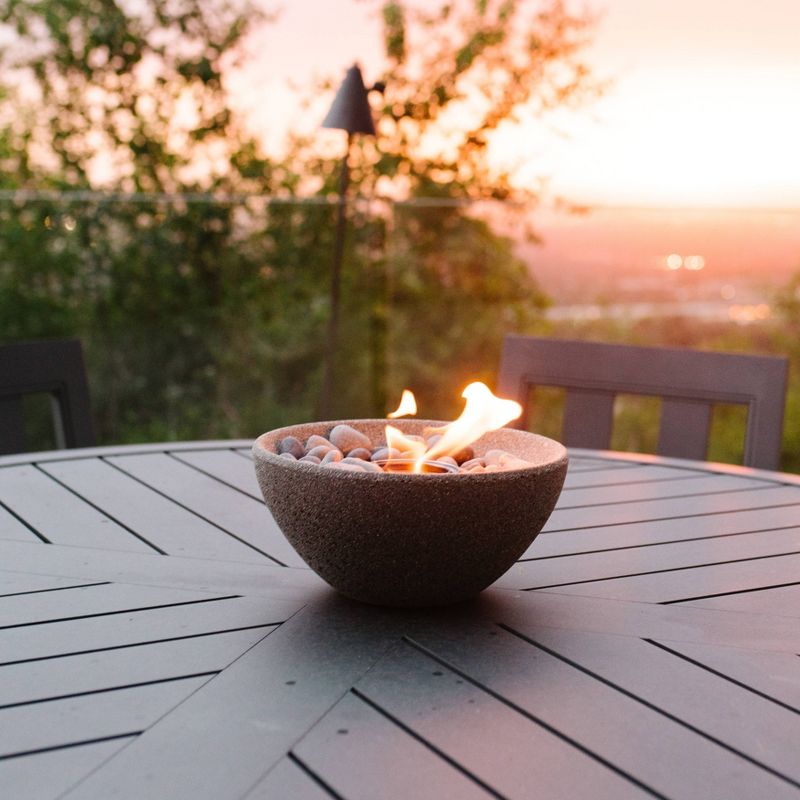 Basin Outdoor Table Top Fire Bowl - Graphite - Terra Flame