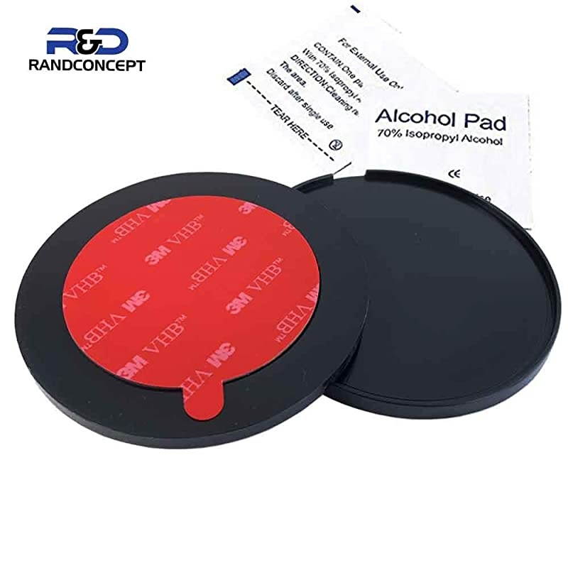 80mm 3M VHB Adhesive Dashboard Pad Mounting Disk for Suction Cup Phone Mount Garmin GPS Suction Mount | 315 Wide Diameter 2 Pcs