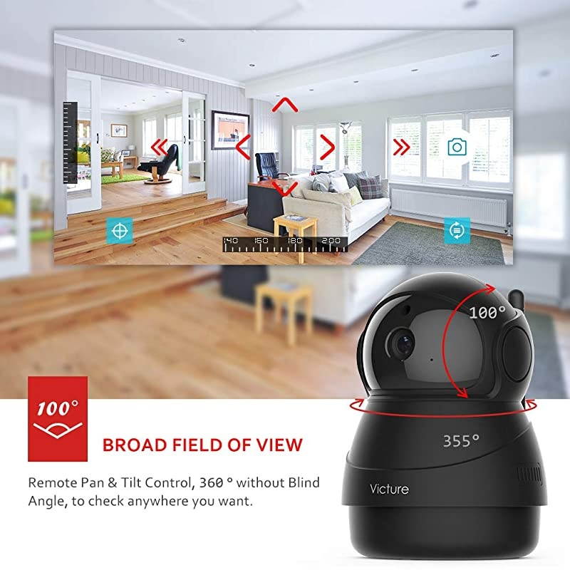 2021 Upgraded]  1080P Pet Camera, WiFi Camera, Indoor Security Camera for Pet, Baby, Elder, 2.4G Home Camera with Motion Detection, Night Vision, 2 Way Audio, Cloud Service, App- Home