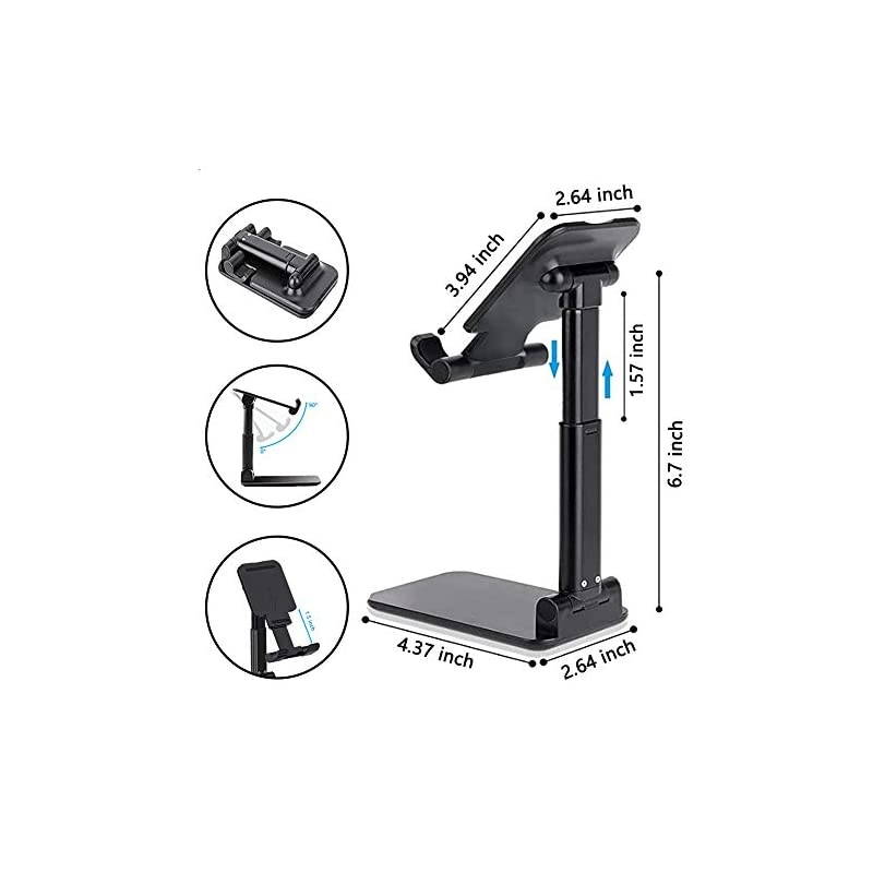 Charger 2 in 1 Charging Station iPhone Holder Cradle Dock for Desk Adjustable Cell Phone Charger Stand Compatible with 11ProMaxXXRXS Max8 Plus Samsung Galaxy S10S9S8
