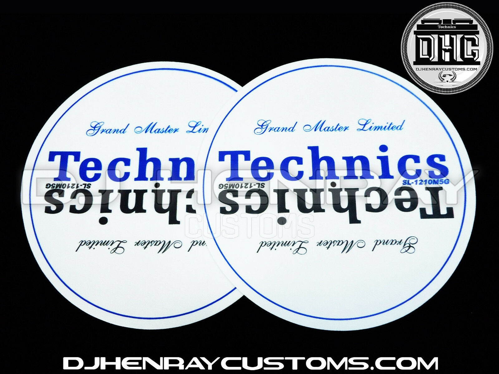 Technics Grand Master SL1210 M5G's Dj Slipmats mk2 mk3 mk5 m3d or any turntable