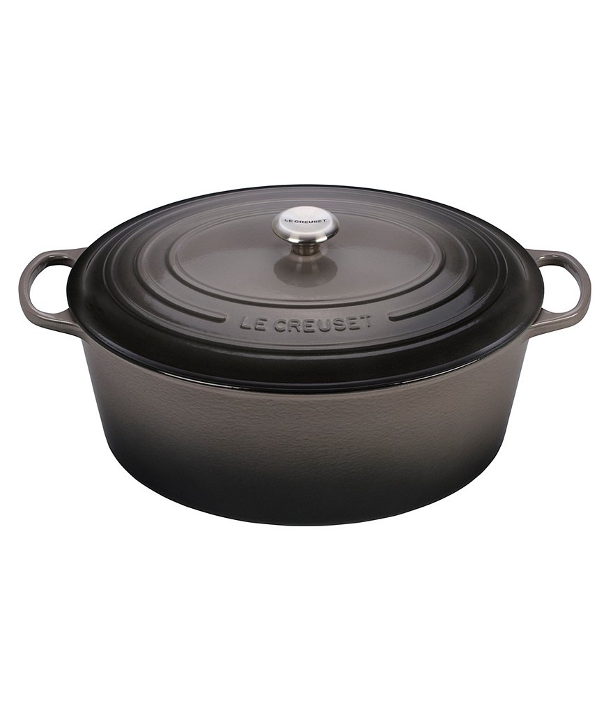 Le Creuset Signature 15.5 Quart Oval Dutch Oven with Stainless Steel Knob