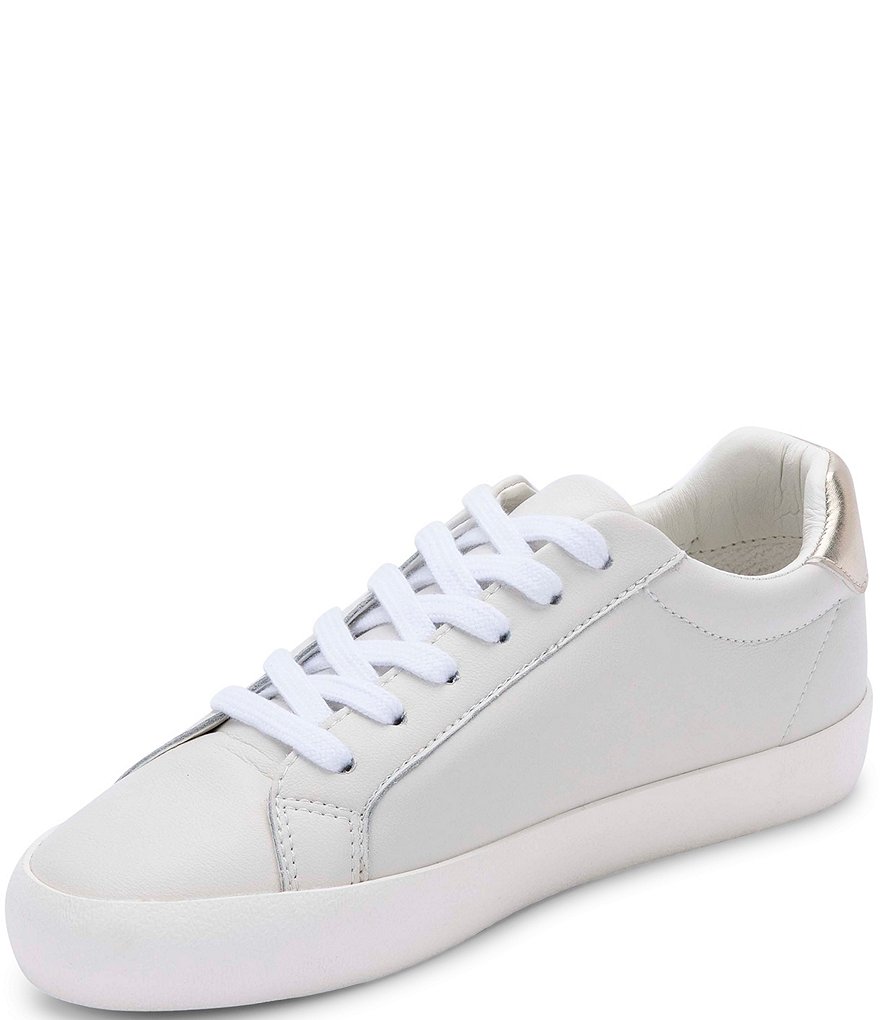 Blondo Gavi Waterproof Leather Snake Print Studded Detail Lace-Up Sneakers